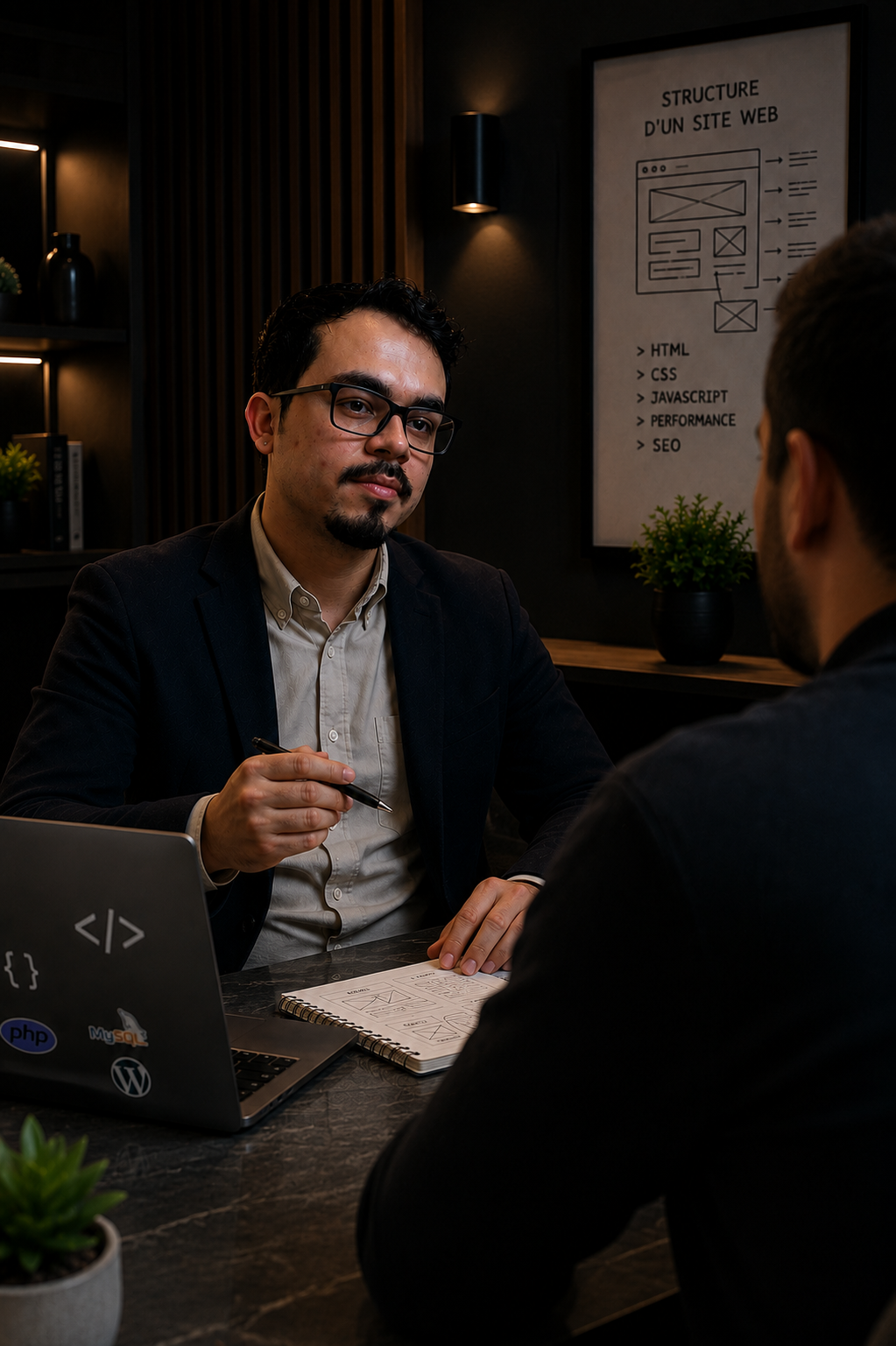 Réunion personnalisée avec un client